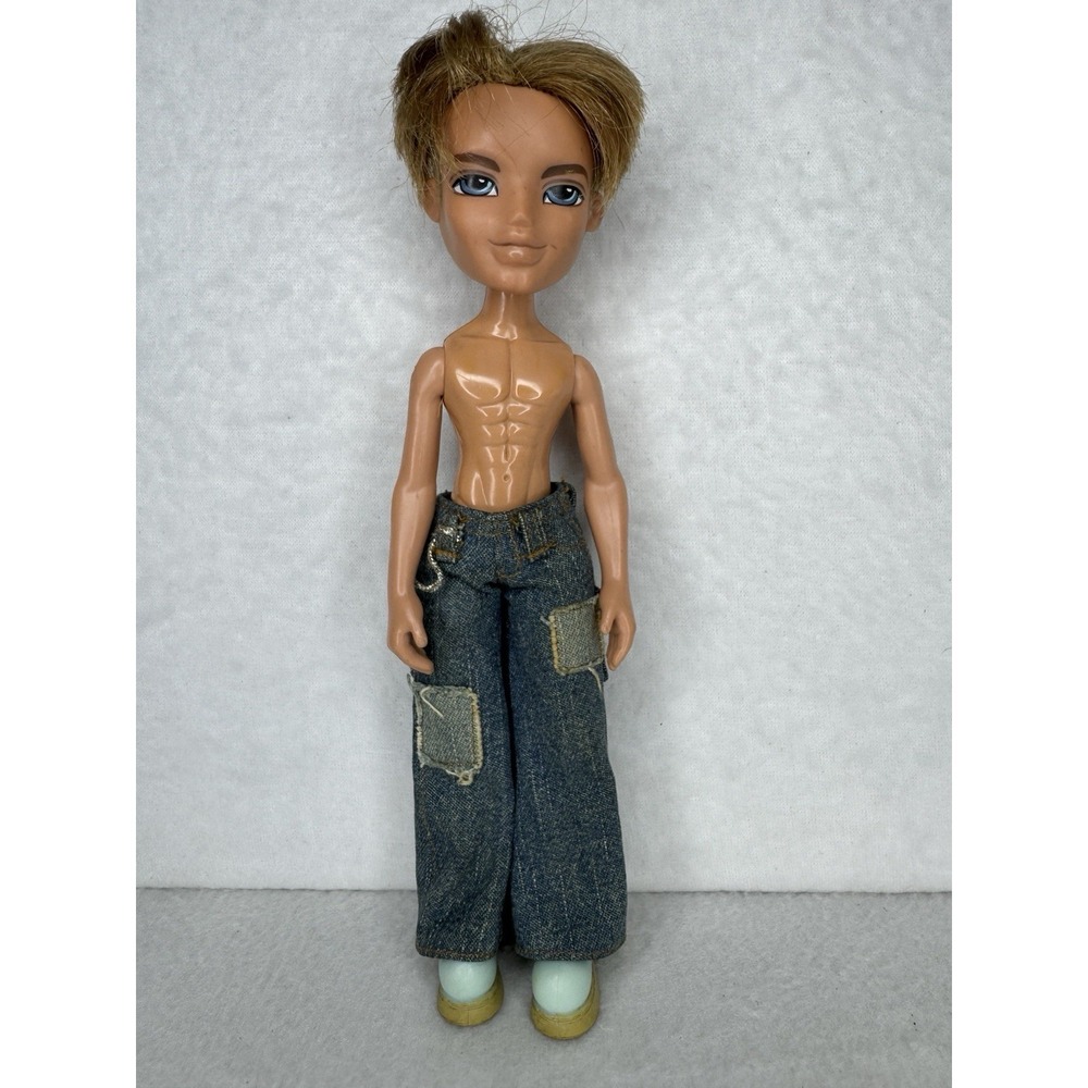 Bratz Boy Doll‎ 2002 MGA Nude w Jeans Blue Eyes Blonde Cameron Y2k